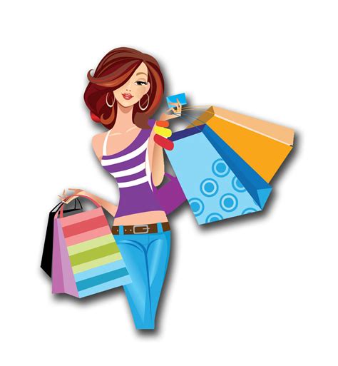 Shopping Cartoon - Cartoon Women Shopping png download - 1198*1298 ...