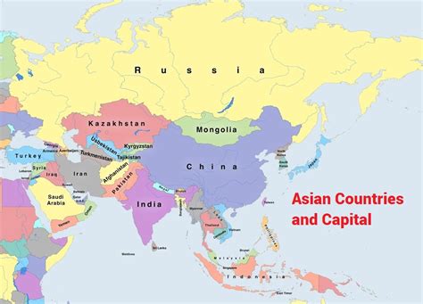 List of Asian Capitals by Countries - Guru On Time