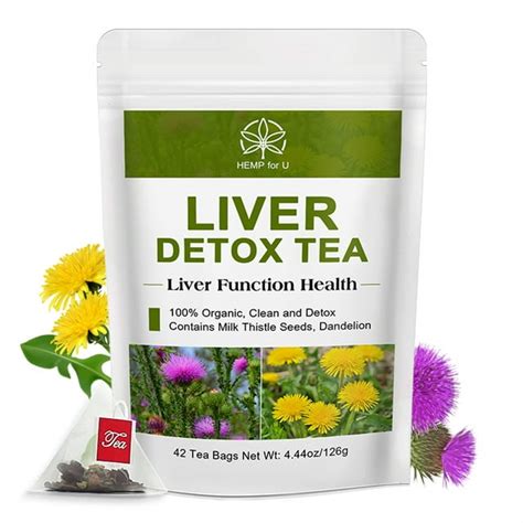 HFU Liver Detox & Cleanse Tea, Liver Function Support, 42 Herbal Bags ...