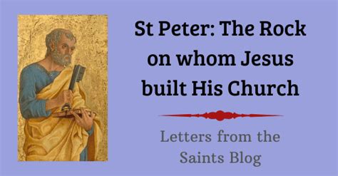 St. Peter: The Rock on whom Jesus Built His Church - Biblical Bishop Apostle Priest