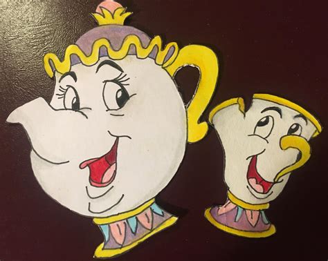 Mrs.Potts and Chip Cutouts by Dark22Rose on DeviantArt