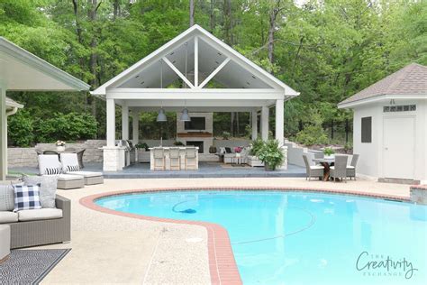 Outdoor Kitchen and Pool House Project Reveal | Outdoor remodel, Pool ...