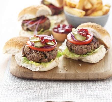 Cheeseburger & chips recipe | BBC Good Food