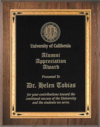 Walnut Beveled Recognition Plaque Employee Awards