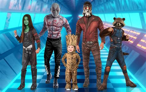 Guardians of the Galaxy Costumes - Star Lord, Groot, Rocket, Gamora ...