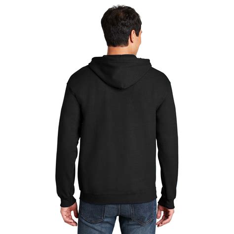 Gildan 18600 Heavy Blend Full-Zip Hooded Sweatshirt - Black | Full Source