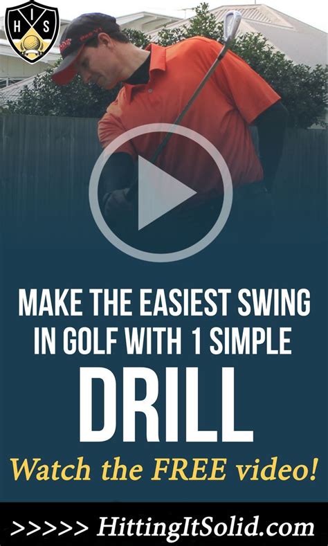 Learn how to make the easiest swing in golf with 1 simple golf drill ...