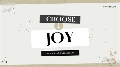 Philippians - Choose Joy — Archbold Evangelical Church