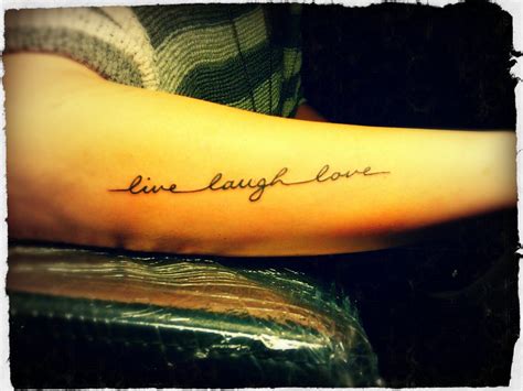 Live Laugh Love Tattoos Designs, Ideas and Meaning - Tattoos For You