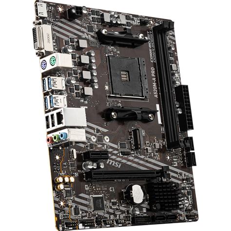 MSI A520M-A PRO AM4 Micro-ATX Motherboard A520M-A PRO B&H Photo