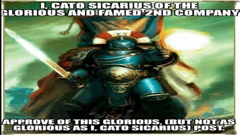 Cato Sicarius - Warhammer 40 000 meme compilation - YouTube