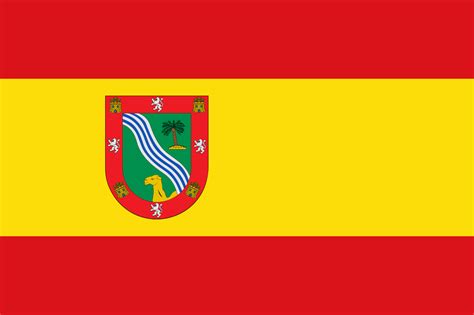 Spanish flag with Spanish Sahara's coat of Arms (1884-1975) : r/vexillology