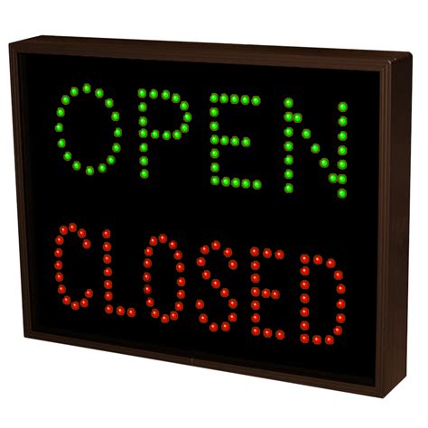 Traffic Control LED Open Closed Sign 5112 | Lightbox Shop