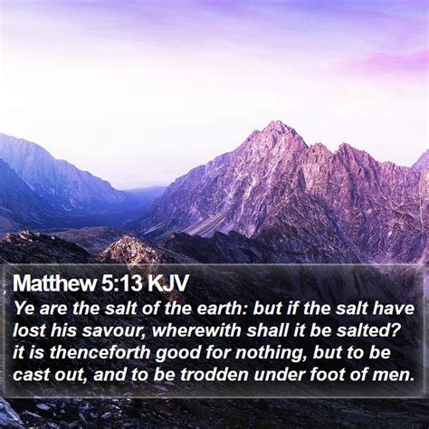 Matthew 5:13 KJV Bible Verse Images