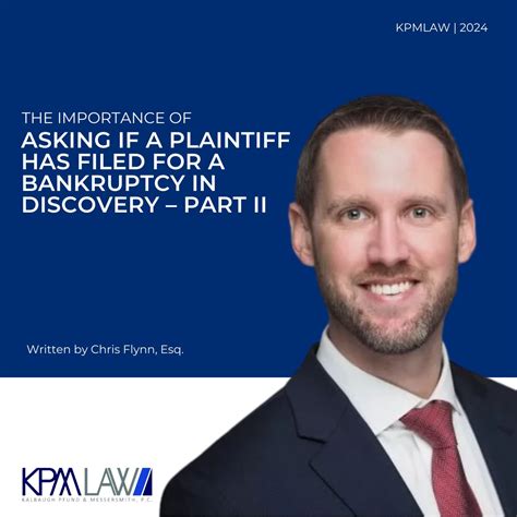 KPM's Chris Flynn on bankruptcy in Part II | KPM LAW (Kalbaugh Pfund & Messersmith, P.C.) posted ...