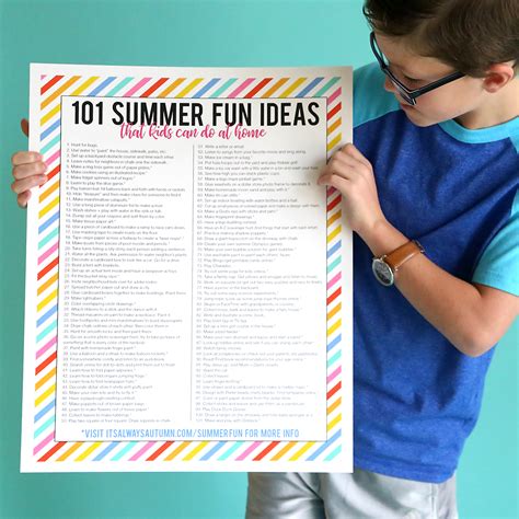 101 summer fun ideas that kids can do at home - It's Always Autumn