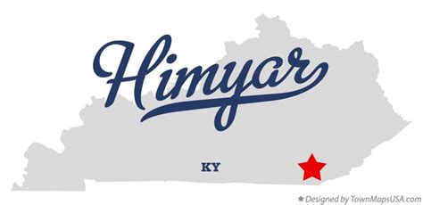 Map of Himyar, KY, Kentucky