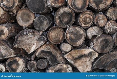 Outdoor Stack of Wood. Firewood Storage Shed. Stock Photo - Image of ...