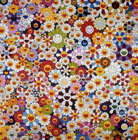 Takashi Murakami, Flowers, flowers, flowers, 2010. Acrylic on canvas ...