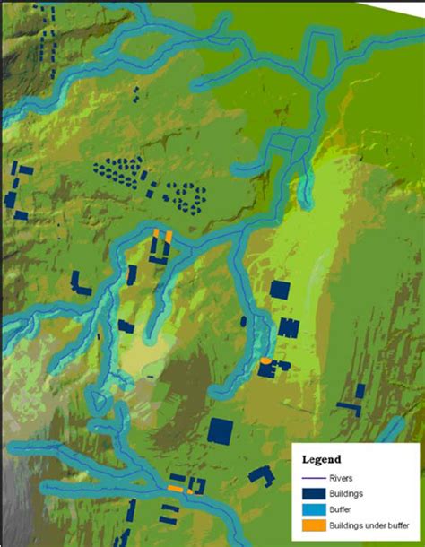 Rivers and 25 m buffer zone in IYTE | Download Scientific Diagram