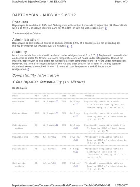 Daptomycin | PDF