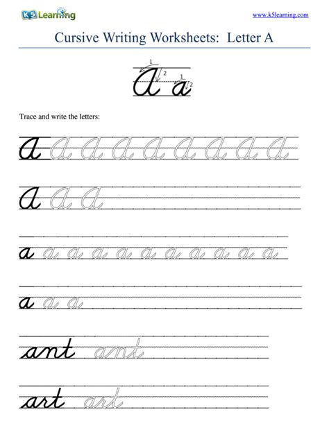 Tracing Cursive Letters Worksheets Free | AlphabetWorksheetsFree.com