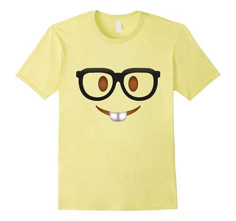 Nerd Emoji Face With Glasses Costume T-Shirt for Halloween-BN – Banazatee