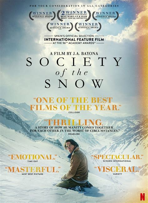 Society of the Snow | "A Story of How Humanity Comes Together" | Spain’s Official Selection for ...