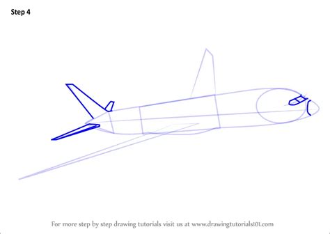 Learn How to Draw a Boeing 787 (Airplanes) Step by Step : Drawing Tutorials