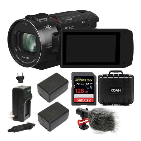 Panasonic HC-VX1 4K Camcorder with 24X Leica Lens with 128GB SD Card Bundle - Walmart.com ...