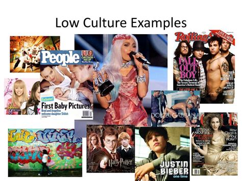 Types Of High And Low Culture