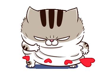 Ami Fat Cat Sticker – Ami Fat Cat Hearts – discover and share GIFs