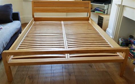 Habitat Radius Solid Oak Wood Double Size Bed Frame, Pristine! | in Harrow, London | Gumtree