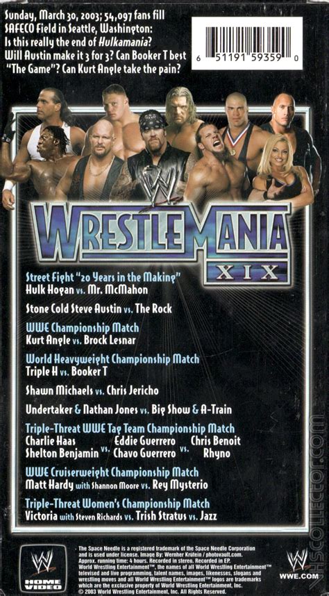 WWE Wrestlemania XIX | VHSCollector.com