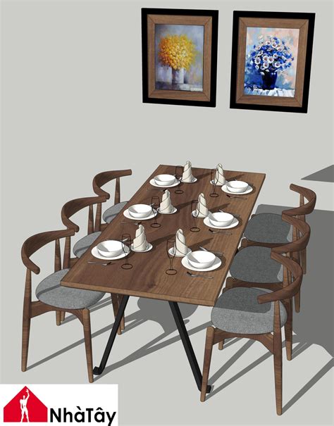 Small Dining Table Sketchup - Image to u