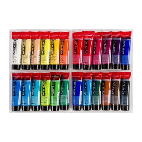 AMSTERDAM acrylic paint selection set | 24 x 20 ml – The Artists Brush ...