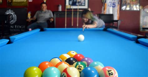 A pool hall, "Where everyone can play'