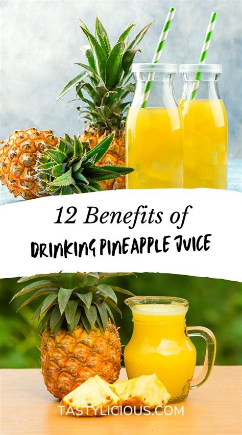 12 Benefits of Drinking Pineapple Juice | Tastylicious! | Pineapple juice benefits, Pineapple ...