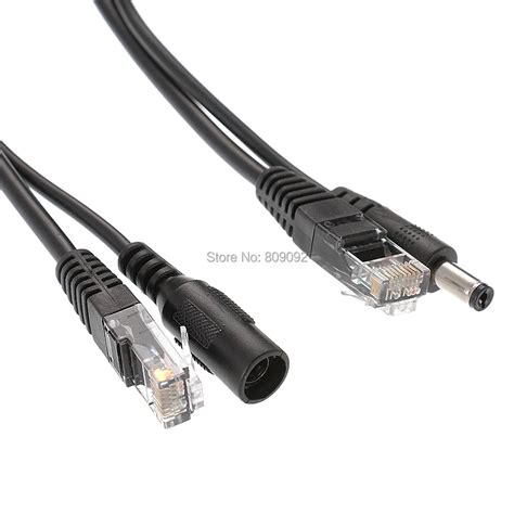 POE Adapter cable Tape screened POE switch Cable POE Splitter Injector Power supply 12V ...