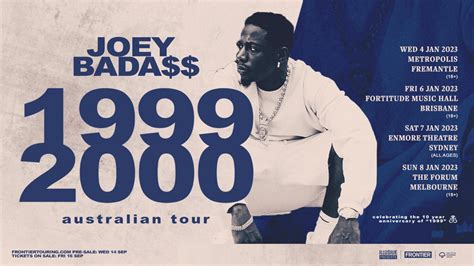 JOEY BADA$$ (USA) ANNOUNCES 'AUSTRALIAN TOUR 2023' - TAGG