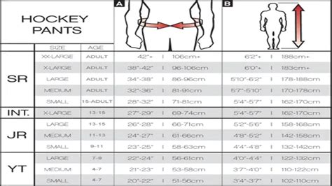 Get the Perfect Fit: Unlock the Bauer Hockey Pants Size Chart for ...