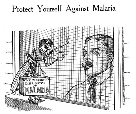 Protect Yourself Against Malaria Cartoon (1922) | Medicalchemy Images