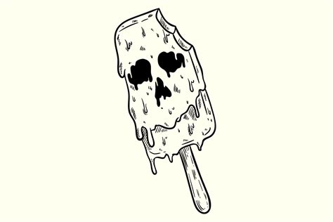 Ice Cream with Horror Face Graphic by PadmaSanjaya · Creative Fabrica