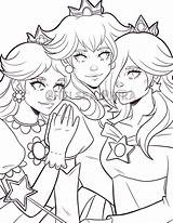 Mario Princess Coloring Sheet  Etsy sketch template