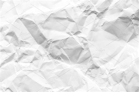 Crumpled white paper background. | High-Quality Abstract Stock Photos ~ Creative Market