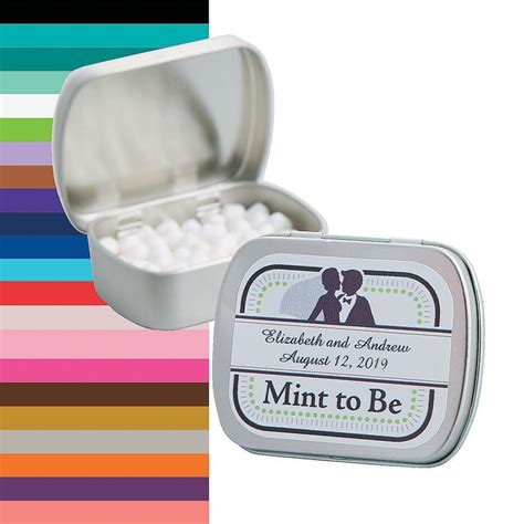 Personalized Mint to Be Wedding Mint Tins | Mint wedding, Personalized mints, Mint tins