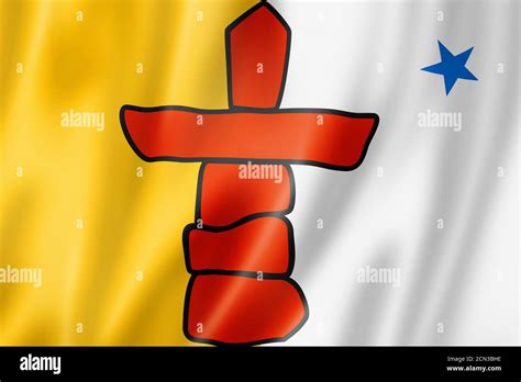 Nunavut Inuit People ethnic flag, North America Stock Photo - Alamy