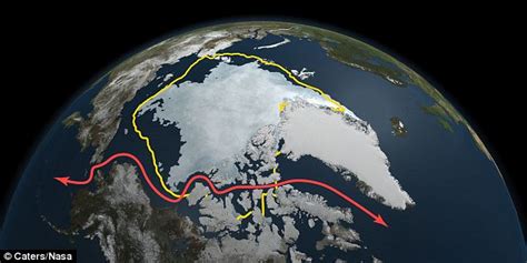 Staggering Arctic map shows how impassable Northwest Passage is opening up as polar ice caps ...