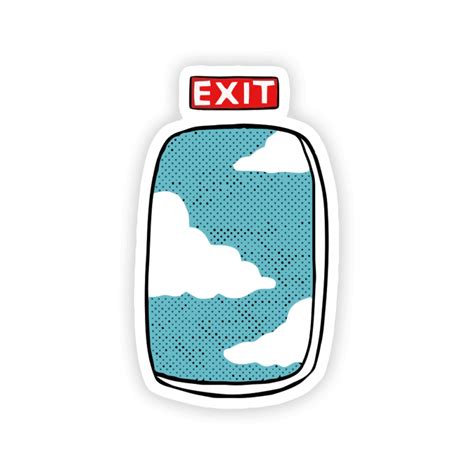 Emergency Exit Sticker – stickermirchi.com