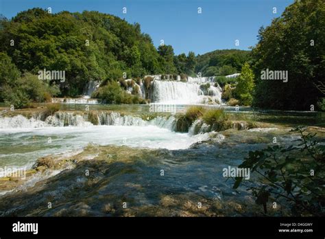 Waterfalls at National Park Krka in Croatia Stock Photo - Alamy